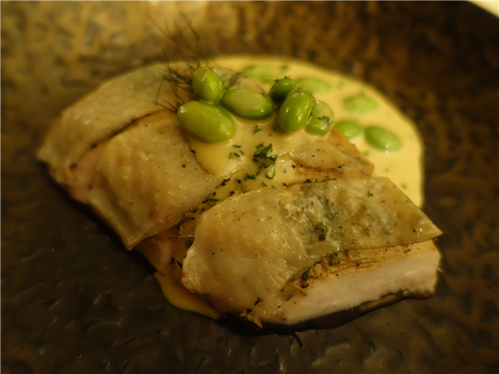 chicken with broad beans